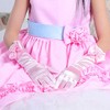 DreamHigh Kids Stretch Satin Long Finger Gloves for Flower Girl