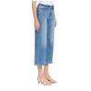 Flying Monkey Women's High-Rise Finished Hem Cropped Wide Leg Jeans