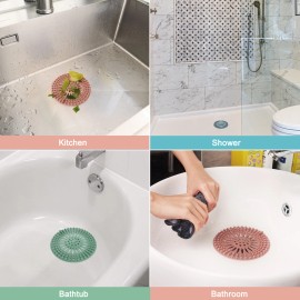 Unbranded 5x Hair Catcher for Bathroom Kitchen Foldable Silicone Filter Shower Drain Cover