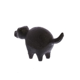 HomArt Botero Critter Dog Figurine, 3-inch Length, Cast Iron, Brown
