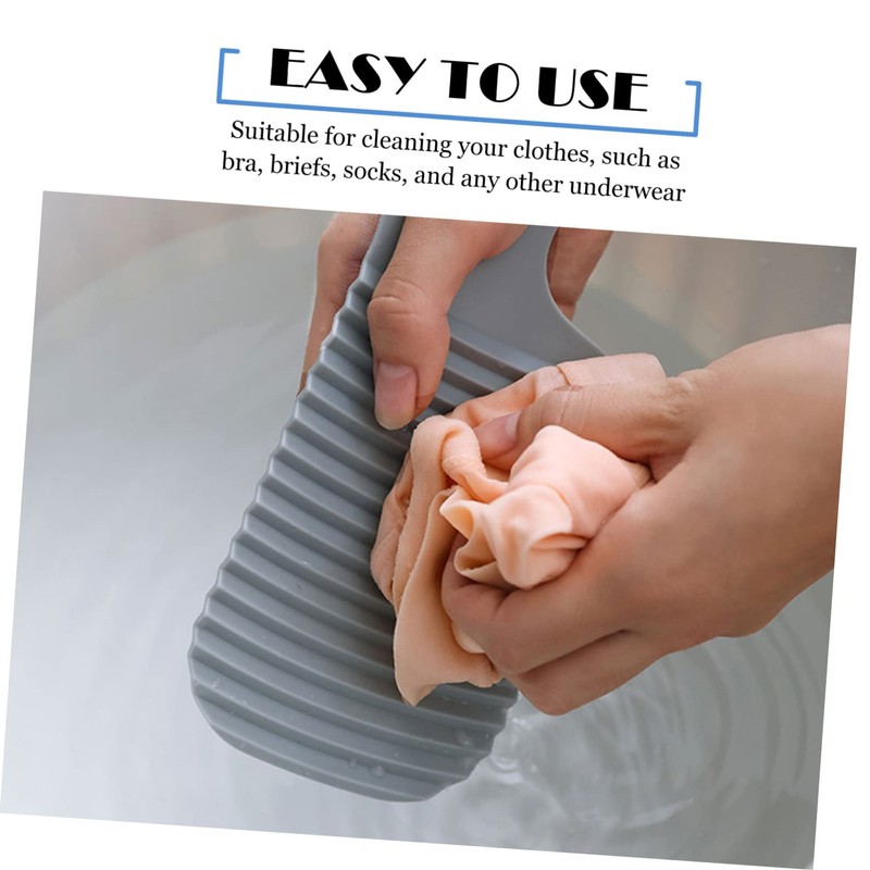 Levemolo 6pcs Portable Stripe Texture Clothes Washboard -sided Scrubbing Board
