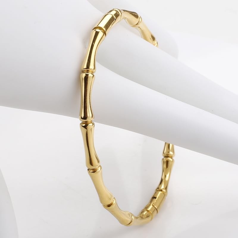 Gold Bracelet for Women designer inspired Cute Bangle Jewelry 18K