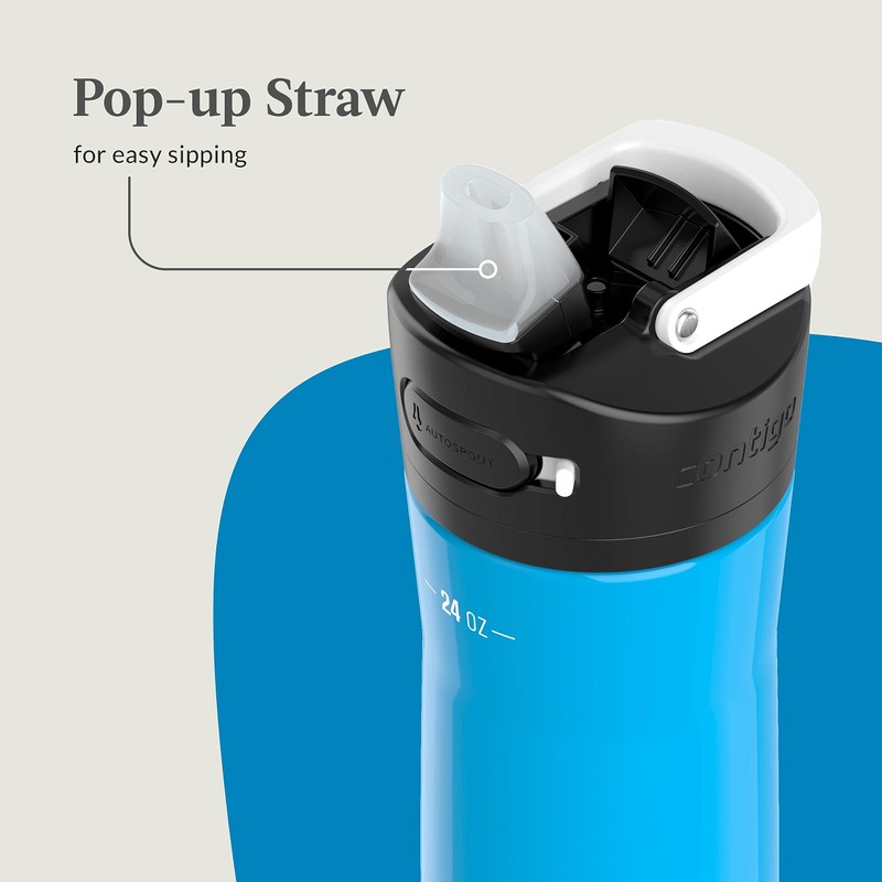 Contigo Ashland Chill - Botella de agua de acero inoxidable
