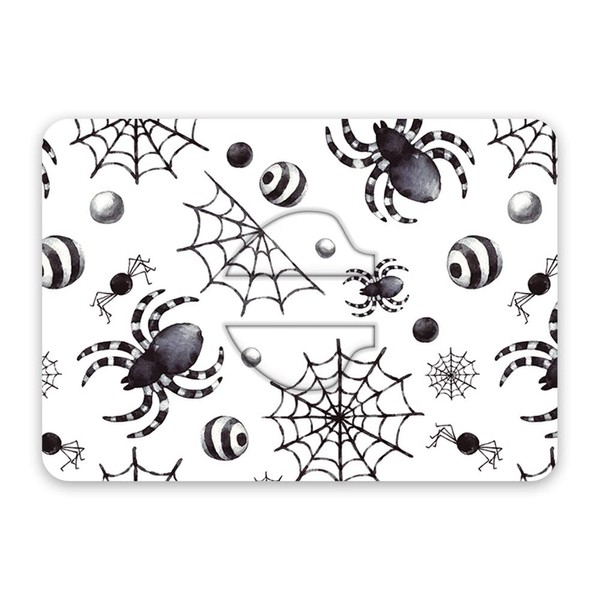 Halloween SPIDERS Adhesive Design - Adhesive Patches with Split Backing, Easy to Apply x 5 Pack Halloween compatible for Freestyle Libre, Dexcom, Guardian and Omnipod. (Medtronic Guardian)