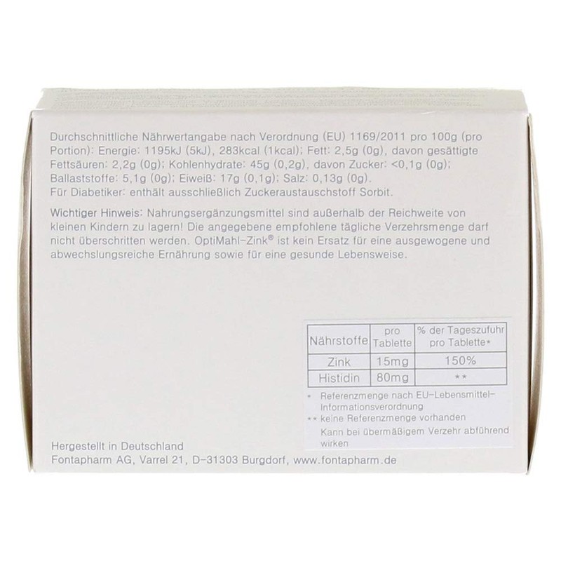 Optimahl Zinc 15 mg Tablets