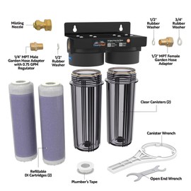 Clearly MaD Deionized Spot-Free Car Wash Rinse System Unit, Spotless Water Deionizer for Car Washing, RV, and Motorcycle, Without Hose