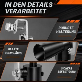Exhaust Sound Booster, 2 Pieces Exhaust Tailpipe, Turbo Sound Whistles, Aluminium Alloy Car Turbo Sound, Turbo Sound Simulator Whistle, Cars Tailpipe Silencer for All Vehicles Models