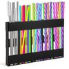 yiweiiwn Acrylic straw holder with double-sided tape, cabinet straw organizer,