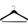 Premium Wooden Suit Hangers 12 Pack, Smooth Solid Wood Coat