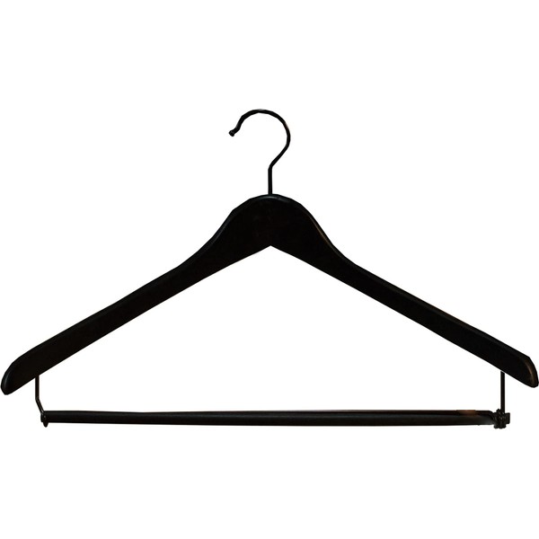Premium Wooden Suit Hangers 12 Pack, Smooth Solid Wood Coat
