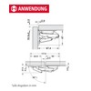 Gedotec Upfold Hinge with Soft-Close Damping | Pack of 4