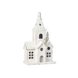 RAZ Imports 2021 Holiday Homestead 19" Distressed Steeple Church Figurine