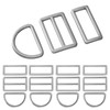 LEBATSION 12pcs Metal Buckles Kit for Straps Backpack DIY Purse