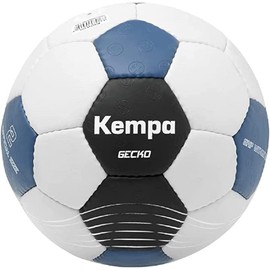 Kempa Gecko Handball Play Ball and Training Ball - Soft and Grippy Outer Material - Suitable for Playing with Resin - Ball for Children and Adults, Grey/Blue