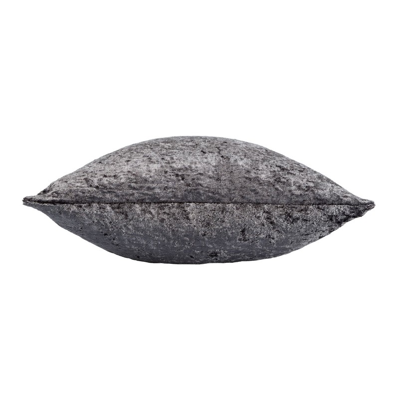 Homescapes Luxury Dark Grey Crushed Velvet Cushion Cover 18 x