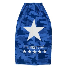 Santova Wrap Towel, 100% Cotton, Name Tag Included, 39.4 inches (100 cm), Boy, Wrap Towel, Swimming Item, Pool Towel, Kids, Children, Change of Clothes, Bath, Hot Springs, Swimming, Beach, Summer,