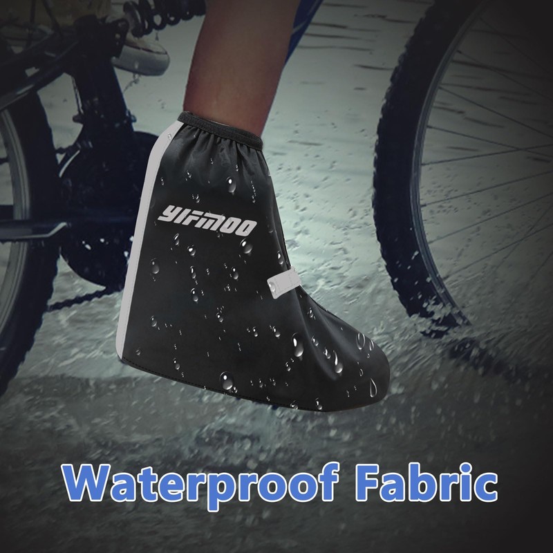 YIFMOO Waterproof Shoe Covers, Rain Cover Bicycle with Reflective and