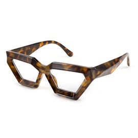 Louriy Fashion Square Blue Light Blocking Glasses Glare Digital Eyestrain Reading Eyewear Cat Eye Frame Women Men