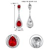 EVER FAITH Women's Earrings Austrian Crystal Elegant Dual Drop Stud