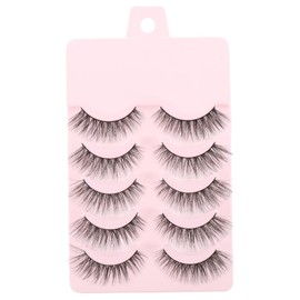 Baluue 5 Pair False Eyelashes for Women Handmade Natural Comfortable Long Thick Party Daily Makeup