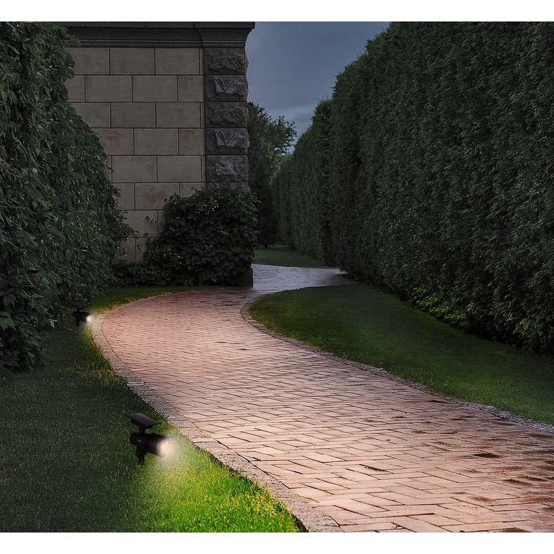 Lunartec Solar Garden Plug: RGB CCT LED Spot with Bluetooth,