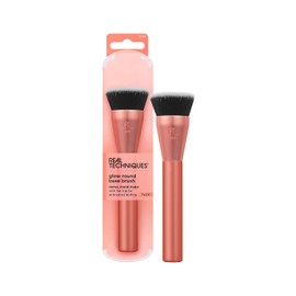 REAL TECHNIQUES, Glow Round Base Brush, Perfección Instantánea, Brocha para Maquillaje en Líquido y Crema