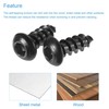 sourcing map Hex Socket Self Tapping Screws, M6 x 16mm