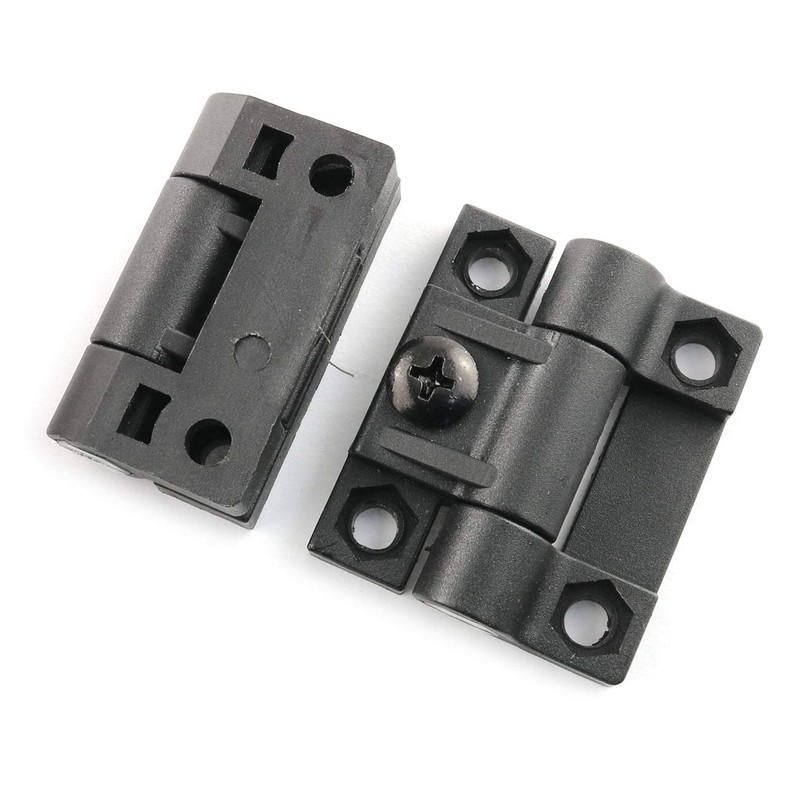 E-outstanding Bisagra de torsión de 4 piezas de nailon negro