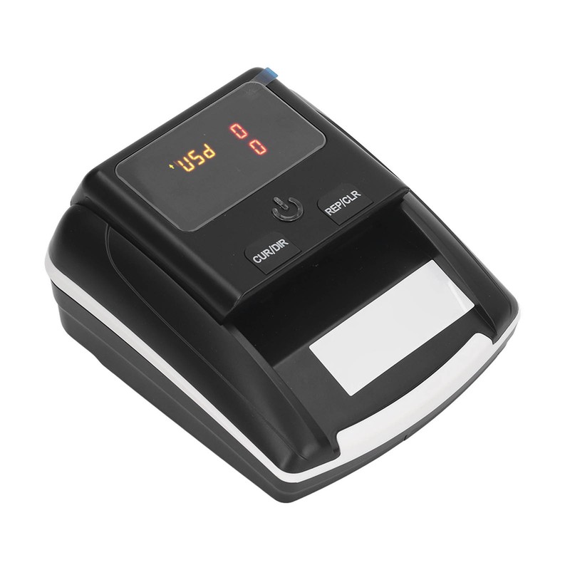 Automatic Banknote Detector Portable USD EUR Count Machine Counterfeit Bill