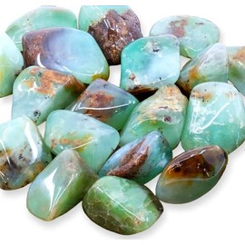 CRIGEMA - 3 pieces of tumbled stones cut for healing stone, reiki and meditation - 20-25 mm (CRISOPRASIO)