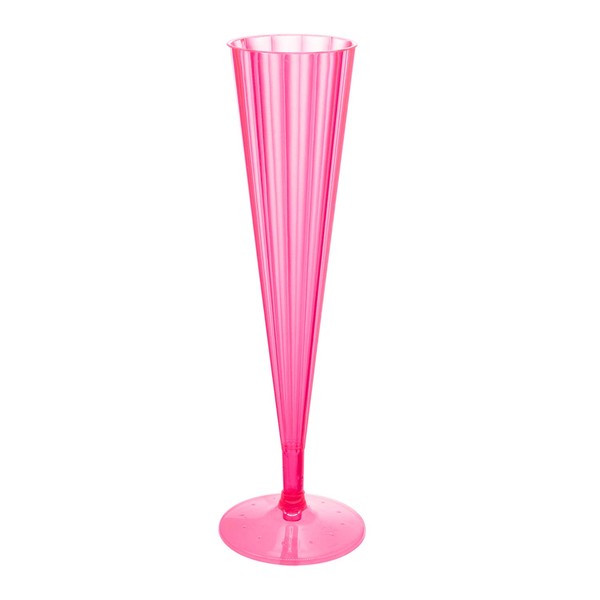 Party Essentials N51029 Hard Plastic Two Piece Champagne Flutes, 10