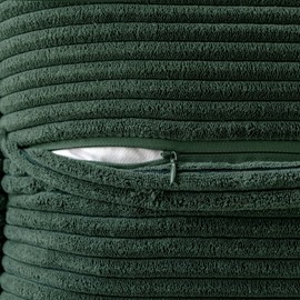 MIULEE Set of 2 Christmas Corduroy Cushion Covers, Velvet Cushion, Soft Decorative Cushion Cover, Modern Cushion Cover, Sofa Cushion, Decorative Cushion, Couch Cushion for Living Room, Bedroom, Dark