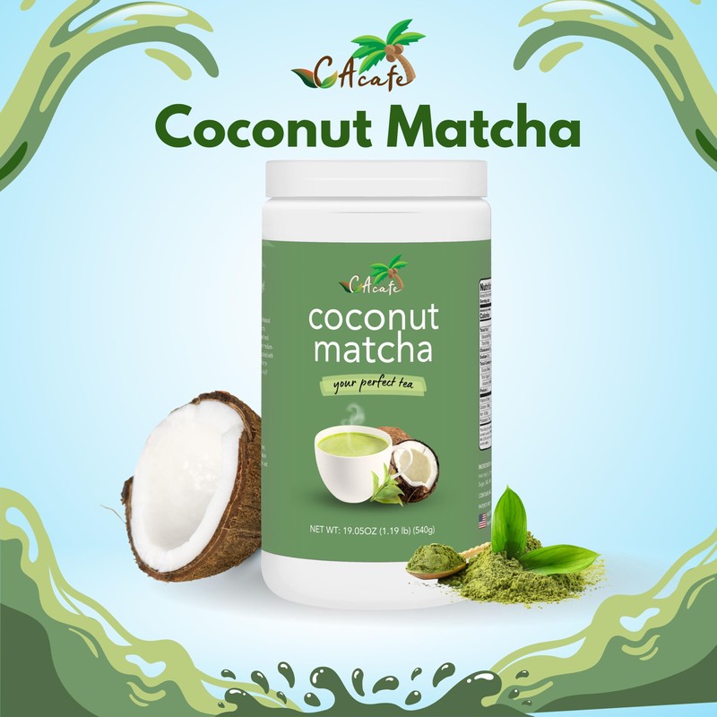 CACafe Coconut Matcha - Creamy & Sweet Japanese Health Drink