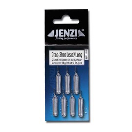 JENZI Drop-Shot Blei long mit Spezial-Wirbel SB-Verpackt Anzahl 7 12,0 g