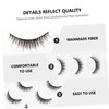 Baluue 5pairs Natural Look Fake Eyelashes Reusable Thick Eyelash for