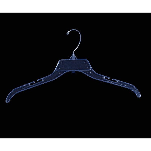 Only Hangers 17 Inch Plastic Clear Unbreakable Top Swivel Hook