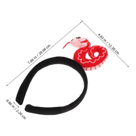 FRCOLOR Snake Costume Headband for Boy Girl Cartoon Snake Hair Accessories for Women Comfortable and Secure Fit for Festivals Parties and Themed Events for Celebrations and Dress-up
