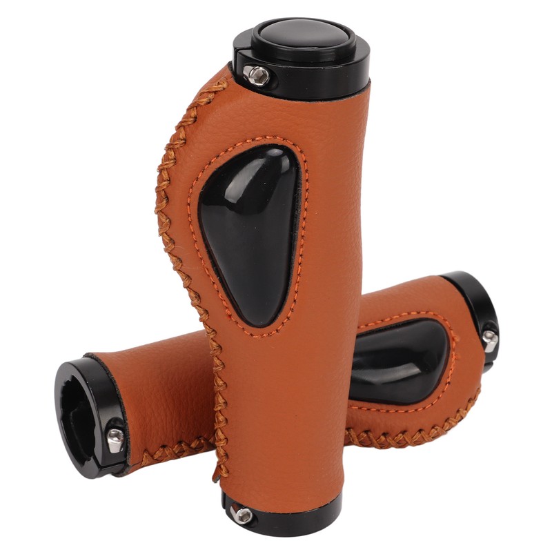 Artificial Leather Bicycle Grips Liquid Silicone Palm Pad Shock Absorption