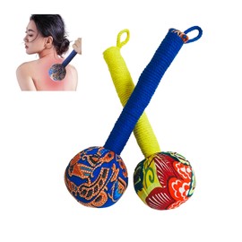 APSWUDR Manual Hammer Massager,Whole Body Massage Hammer,Back Pain Massage Hammer 2P Blue and Yellow