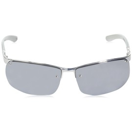 Southpole Men's 5007SP Semi-Rimless Rectangular Metal Sunglasses with 100% UV Protection, 68 mm