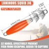 Luminous Squid Jig Hooks Saltwater Glow Squid Jigs Fluoresent Cuttlefish