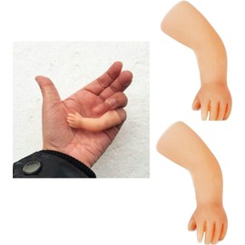 ZGLUZP 2 Pcs Little Hand Coin Disappeared Trick Toy, Close-Up Magic Show Props Stylish and Popular and Deft for Funniely Stuffed Game Disappear Gimmicks Tools