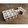 WE Games Royal Game of UR with Storage Drawers, Solid