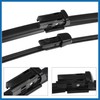 A ABSOPRO 3 Pcs Front Rear Windscreen Wiper Blades Set