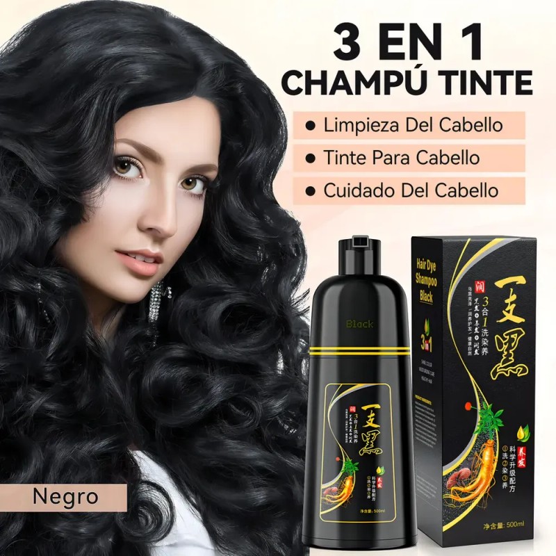 Kaisasa Shampoo Cubre Canas Tinte Instantaneo Para Canas，shampoo cubre canas，shampoo