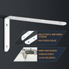 Mooche 8PCS Shelf Bracket Wall Mount Corner Brace Wall Support