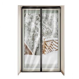 Samjeong 056 Black Thermal Magnetic Windproof Vinyl Curtain Medium 100x210cm