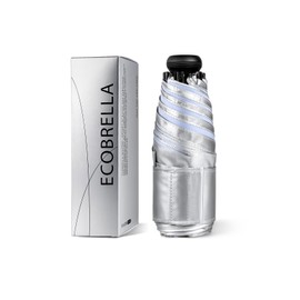 ECOBRELLA Mini Travel Umbrella - UPF 50+ Sun Protection Compact Manual Open Small Mini Sun Umbrella,Light Blue color4