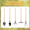 4 Pcs Shovel Handle Replacement 48" Length, 1-1/2" Diameter, Strong