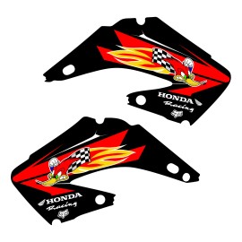 Unbranded CR125 CR250 2002-2012  Factory Team Woody Shroud Graphics BLK bg FREE SHIPPING